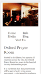 Mobile Screenshot of oxfordprayerroom.org.uk