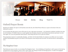 Tablet Screenshot of oxfordprayerroom.org.uk